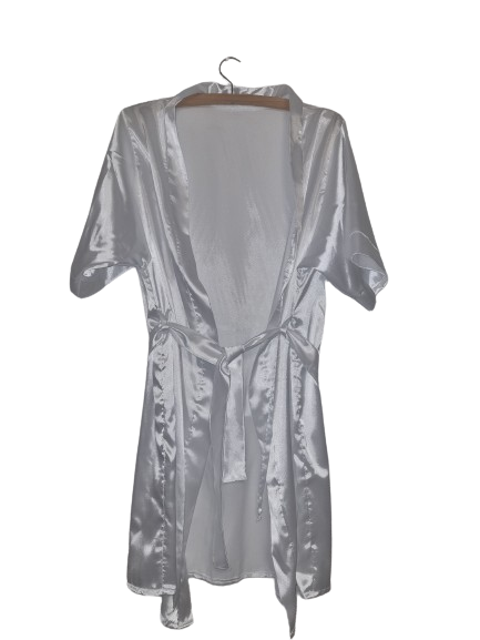 Short Sleeve Silk Gown - Personalised - Image 2
