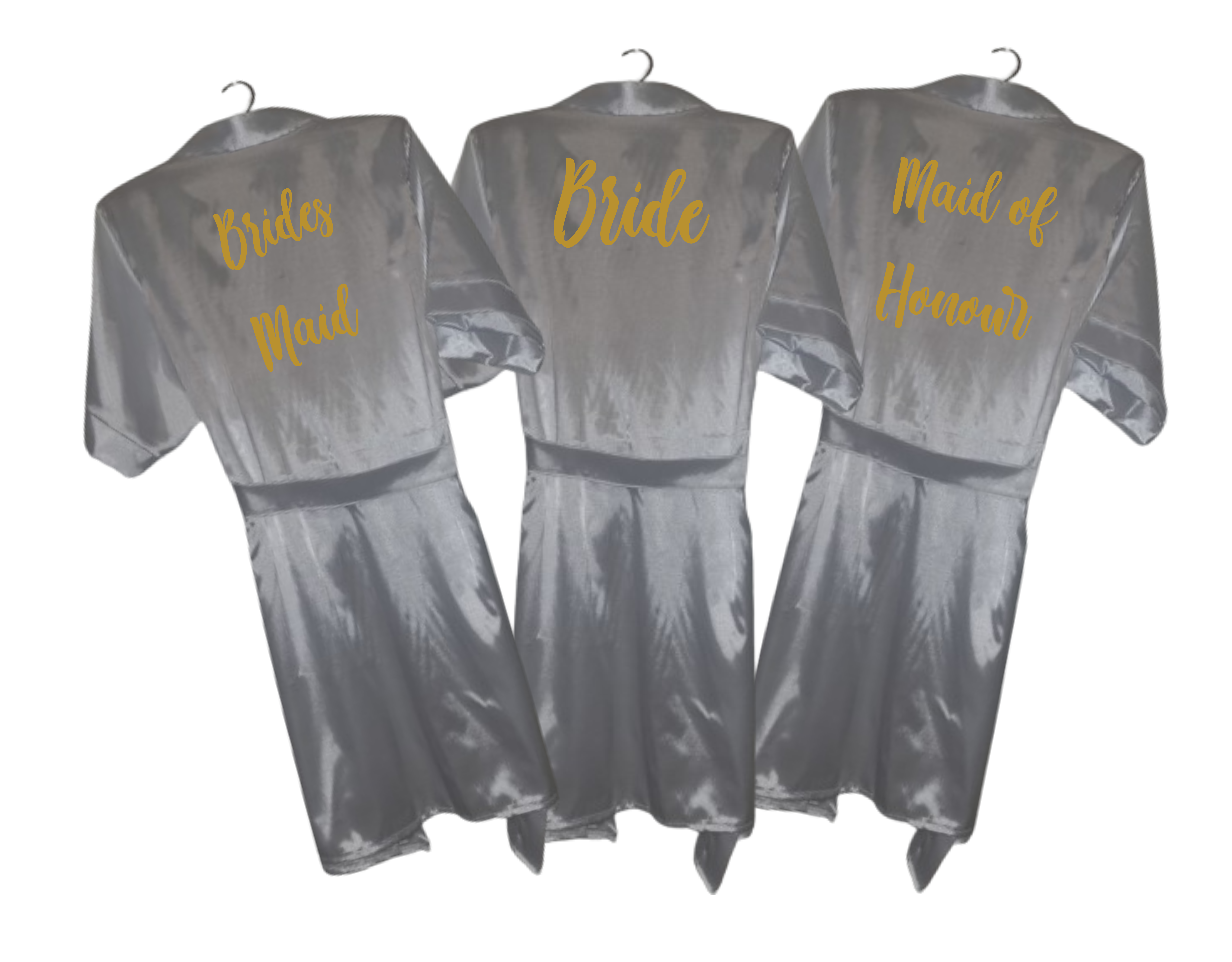 Short Sleeve Silk Gown - Personalised