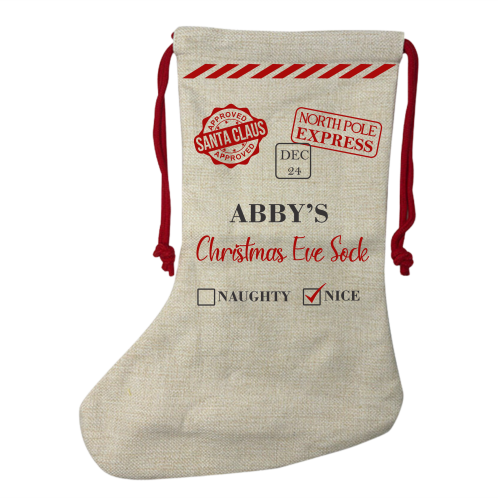 Christmas Stocking - Naughty or Nice