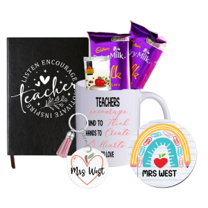 Mug Spoils with a Note Book