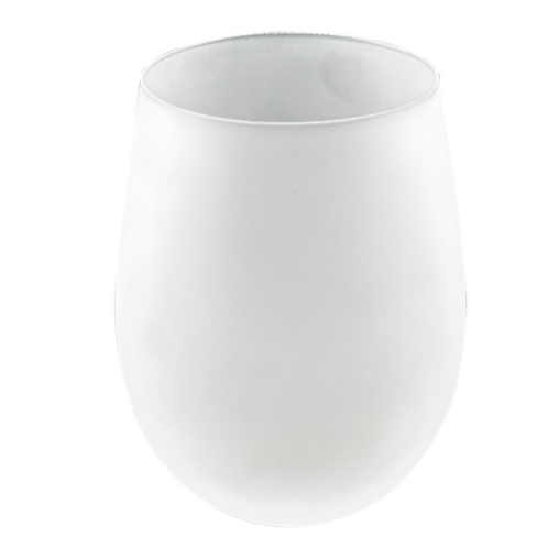Frosted Stemless Wine Glass