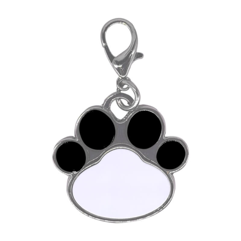 Dog paw name tag